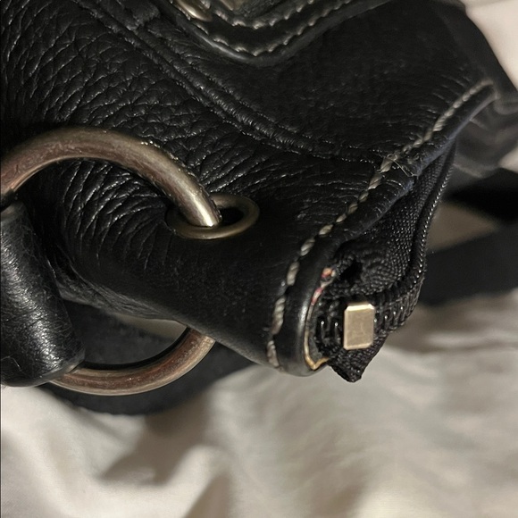 The Sak Black Pebbled Genuine Leather Shoulder Bag - Picture 6 of 10